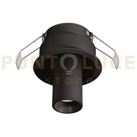 GFA1691 FARETTO INCASSO ORIENTABILE NERO LED 3000K 650LM 8W D.3,15CM