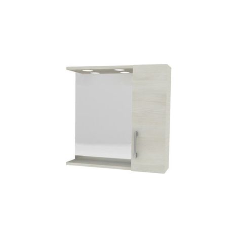SPECCHIO DA BAGNO A 1 ANTA ROVERE BIANCO