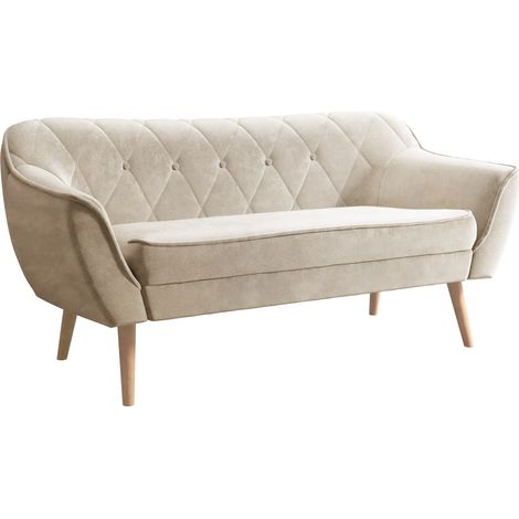 Sofá Glenview 107, Paros 02, 140x74x75cm, Tapiz, Patas: Madera
