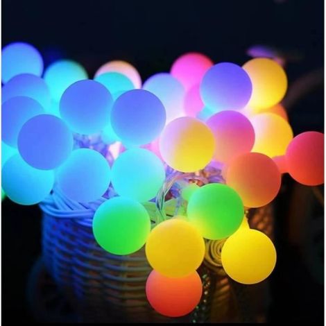 Guirlande lumineuse - - 10m - 80 LED - Bicolore - Solaire - Extérieur (1/5)