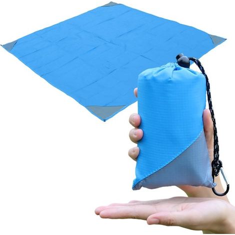 Couverture de pique-nique – 55x60" – Pliable – Sac de transport – Résistante à l’eau – Séchage rapide (1/5)