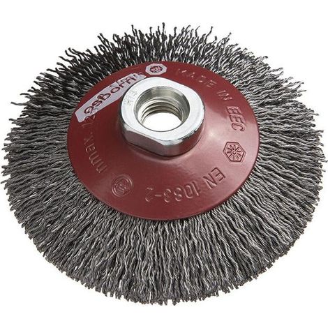 Brosse conique Xtreme acier 100x0.3mm ondulée Osborn