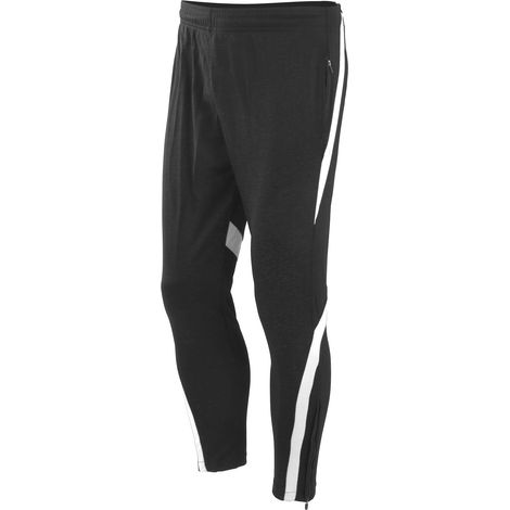 Hommes pantalons de sport d'été course jogging fitness entraînement décontractés noirs blancs L (1/5)