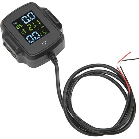 Sistema de monitoreo de presión de neumáticos TPMS para motocicletas, duradero y de carga rápida. (1/5)