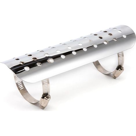 Bouclier Thermique Moto Aluminium Paracalore Marmitta Chrome (1/5)