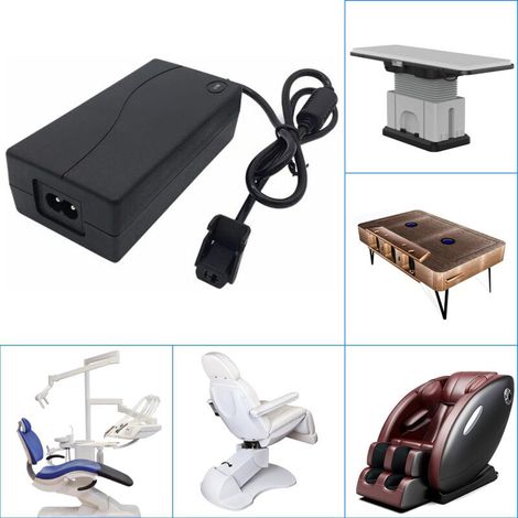 Adattatore CA 29V 2A trasformatore per poltrona massaggiante/divano con inclinazione regolabile, alimentatore switching Macaron (nero) (1/4)