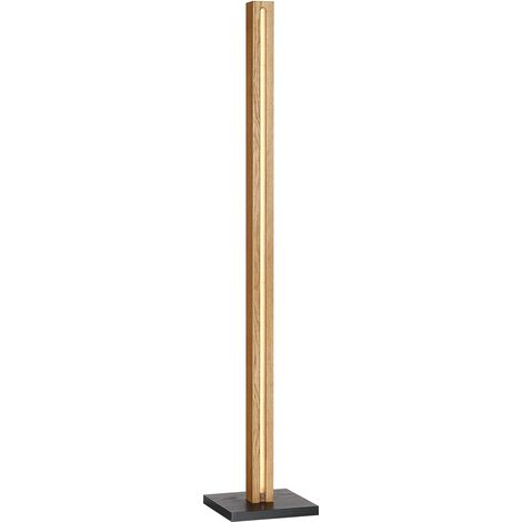 Lampadaire en Bois Salon, LED 18W Dimmable, 3000K, Style Bohème (1/5)