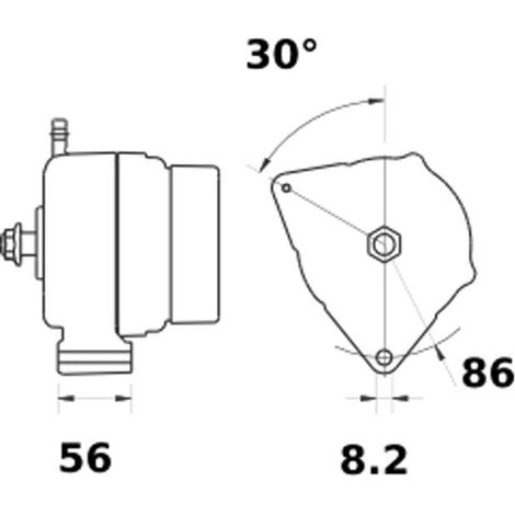alternateur ia0598 same deutz fahr 14v 70a génératrice clim/chauffage -