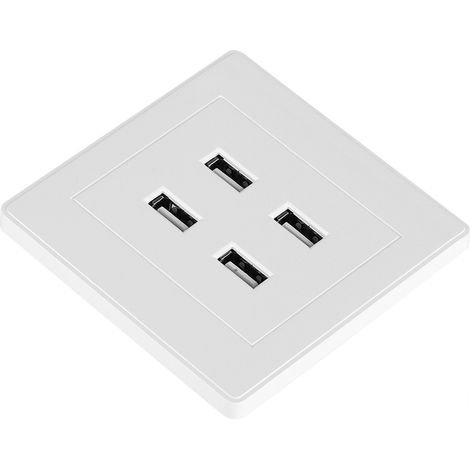 Prise de courant murale électrique 4 ports USB DC 5V pour la maison et le bureau (110250V) (1/5)
