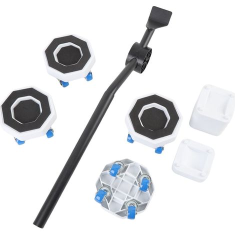 herramientas para mover muebles, ruedas para muebles, almohadilla giratoria de 360 grados, capacidad máxima de 16 toneladas. (1/4)
