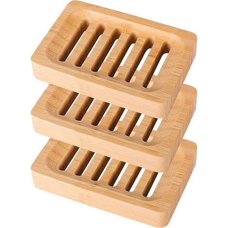 Porte-savon en bambou, égouttoir, porte-savon en bambou -- (1/5)