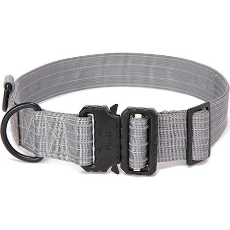 Collier Pour Chien Large Avec Poignée Élastique - Nylon Doublé Rembourré - Pour Chien Moyen Et Grand - Boucle Métal - 1 Pièce (1/5)