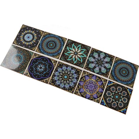 Lot de 10 stickers muraux imperméables, papier peint autocollant pour déco DIY maison et placards (1/5)