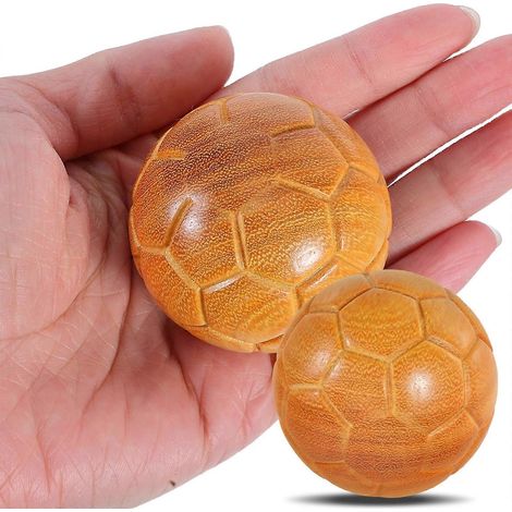 Boules de Baoding chinoises en bois pour exercices de massage des mains (lot de 4) - Durables et confortables (1/5)