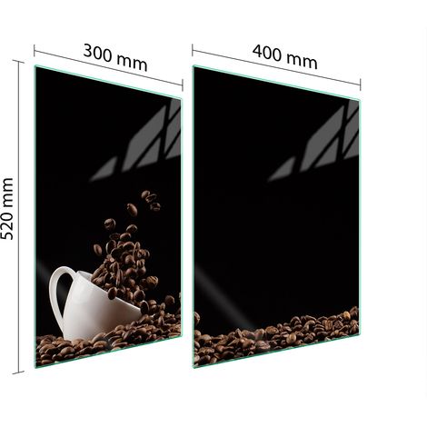 PLACA PROTECTORA DE VIDRIO PARA ESTUFA 70x52 CAFÉ (1/5)