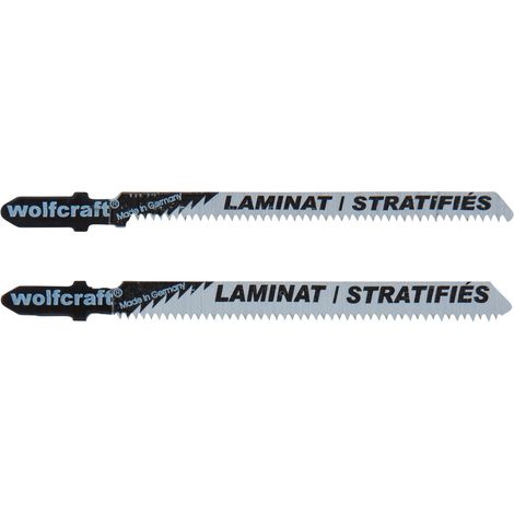 Pack de 3 lames de scie sauteuse WOLFCRAFT HCS pour sols stratifiés - 2379000 (1/5)