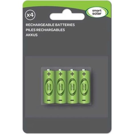 Smart Garden Replacement Rechargeable Solar Light Batteries 2/3 AA 200mAh 4 Pack