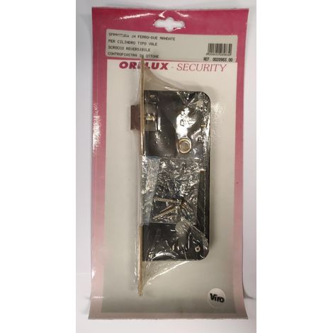 ORECA - SERRATURA IN FERRO PER CILINDROTIPO YALE BORDO QUADRO 45MM