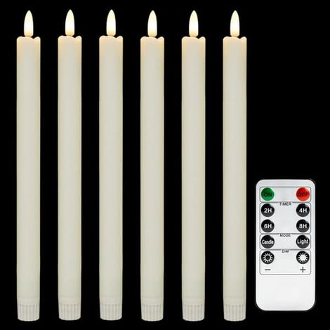 6er-Pack batteriebetriebene LED-Lampen mit Fernbedienung und Timer (1/5)