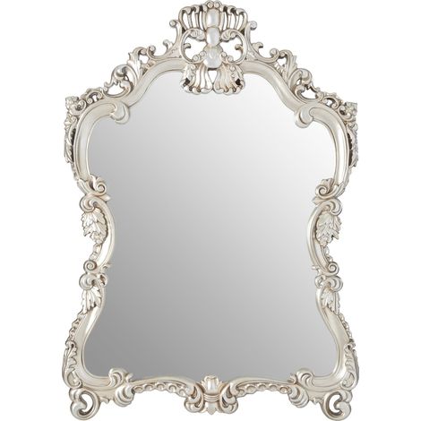 Premier Housewares Champagne Decorative Swirl Design Wall Mirror (1/5)