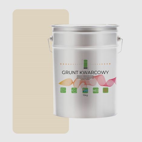 Imprimación de cuarzo para yeso de silicona, para hormigón arquitectónico, 15 kg, beige claro F751 (1/5)