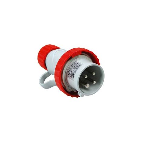 SPINA INDUSTRIALE VOLANTE ARGO ROSSA 3P+T CEE IP67- - 16A colore rosso 70144 - 2 pezzi FANTON