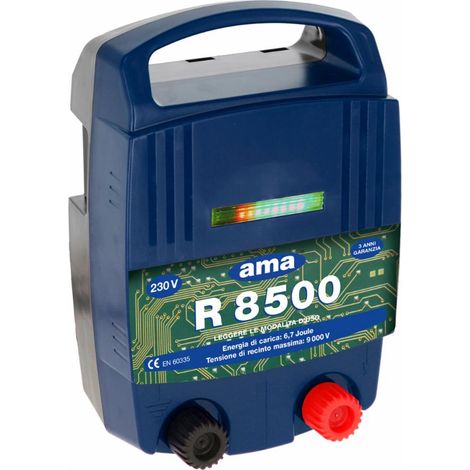 Elettrificatore per recinti Ama R8500 a batteria da 230V