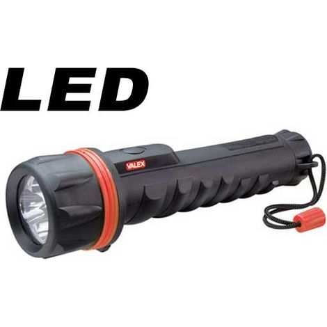 Lampe torche LED FORCE 3, 2 piles AA, référence 1152079, VALEX (1/2)