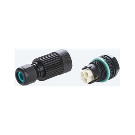Kit connettore presa e spina techno 3p 16a nero - thb.385.a3d.r (1/2)
