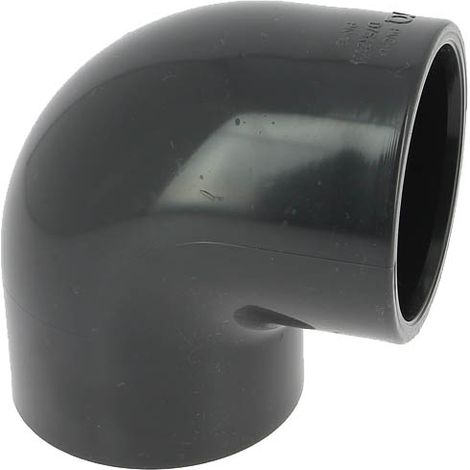 Coude PVC pression femelle-femelle 90° Ø75 (1/3)