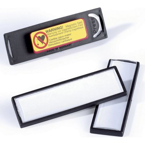 Durable 813201 Porte-badge CLIP CARD (l x H) 67 mm x 17 mm aimant 25 pc(s)