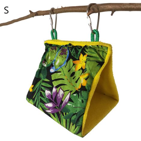 Hamac pour oiseau en cage, nid douillet et chaud pour l'hiver, tente moelleuse, cachette pour perroquet, abri pour dormir et se reposer