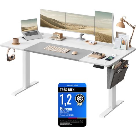 Bureau Électrique Assis-Debout Réglable, 160 x 70 x (71-120) cm (1/5)