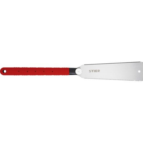 STIER Japan Zugsäge 250 mm: Präzise doppelverzahnte Zugsäge für feinste Holzschnitte, blattdicke 0,6 mm, vielseitige Anwendung, perfekt für präzise Schnitte (1/5)