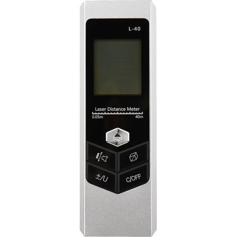 Argent avec niveau électronique super mini télémètre laser USB rechargeable L40 (1/5)