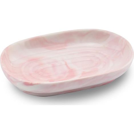 1 Porte-savon Céramique, Motif Marbre, Rainures Antidérapantes, Support Solide, Pour Salle De Bain Et Cuisine (1/5)