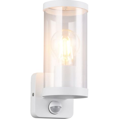 Applique extérieure blanche détecteur E27 IP44 RL BONITO (1/5)