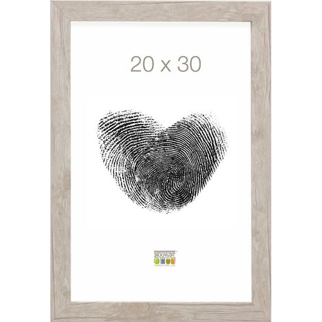 Cadre Photo Moulure Bloc Bois Blanc 20 x 30 cm (1/5)