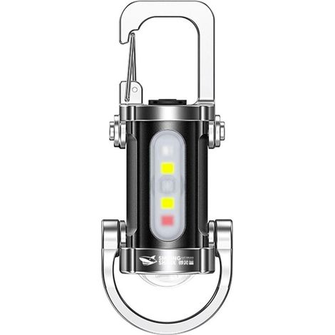 Lampe Porte-Clés Multifonction - ABS - 9,5 x 3,6 cm - Résistant aux Chutes - Dissipation Thermique - Pour Extérieur et Usage Quotidien - 1 Pièce (1/5)