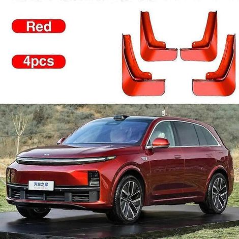 Schmutzfänger für Li Auto L7 Lixiang L7 2023 2024 2025, Spritzschutz-Kotflügelschutz, 4-teiliges Set, Autozubehör – Rot (1/5)