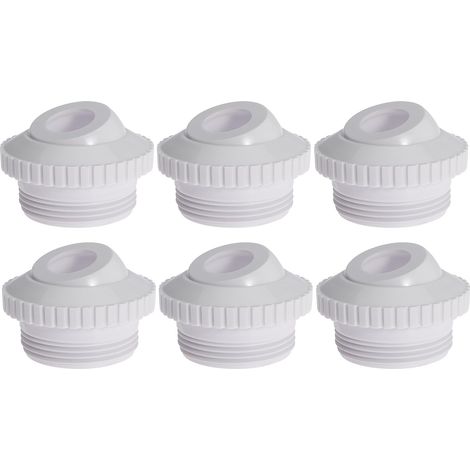 Buse de refoulement 3/4 pouce pour Hayward SP1419D, 1 1/2 pouce, eyeball, orientable, blanc (1/3)