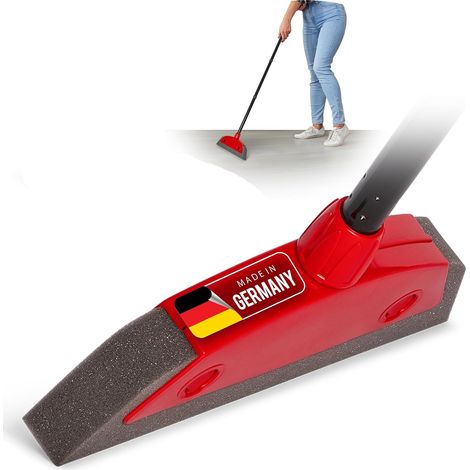 Balai en mousse Novaliv avec manche pour brancher la voiture et raclette, balai de coiffeur, balai à picots en caoutchouc, balai pour enlever les