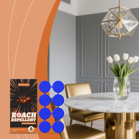 Patchs anti-cafards portables pour le nettoyage quotidien, la cuisine intérieure et l'usage domestique - 8 patchs anti-cafards + 8 patchs adhésifs (1/5)