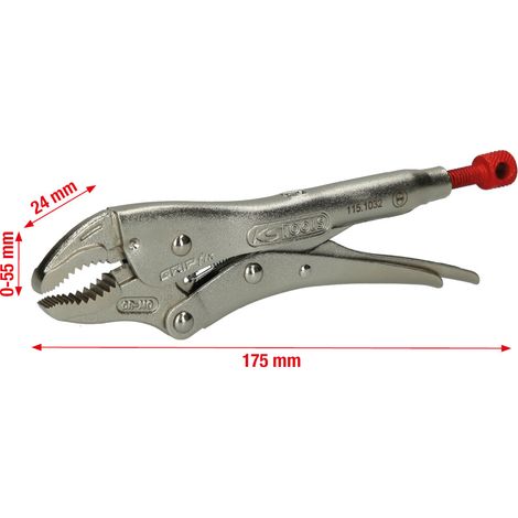 KS Tools Gripzange, 55 mm, 175 mm (1/5)