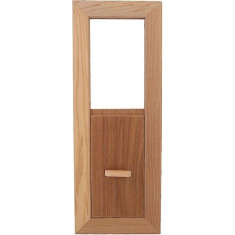 Grilles d'aération en bois de cèdre, accessoires de sauna, équipements de spa haut de gamme, panneaux de ventilation en bois durables, surface lisse pour une expérience optimale. (1/5)