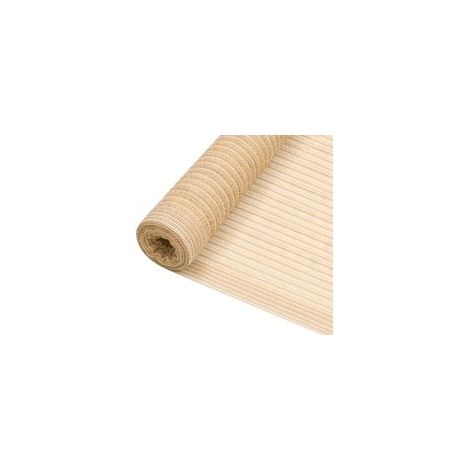 Zaunblende Beige 1x10 m PEHD 75 g/m² - Crezuo (1/4)