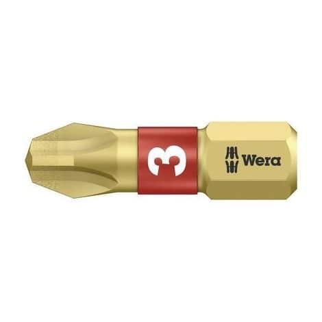 Wera 851/1 BDC PH3X25 05 056404 001 Inserto a Croce PH 3 Acciaio per utensili legato, rivestimento di diamante D 6.3 1