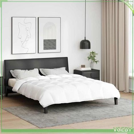 Couette - FAFEISY - Matelassé en boîte - 240 x 200 cm - Mélange plumes & duvet - Blanc (1/5)