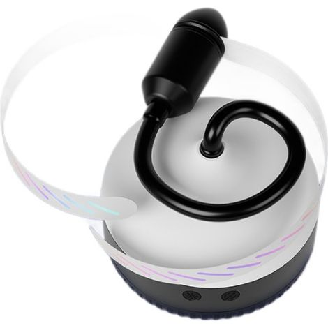 Ventilateur anti-mouches rotatif 2 en 1 avec veilleuse, souffleur d'insectes rechargeable par USB pour la maison, la cuisine et la chambre.
