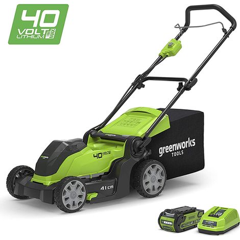 GREENWORKS - 40V Tondeuse à gazon 46 cm (GD40LM46SP) sans piles et sans chargeur (corps machine) (1/9)